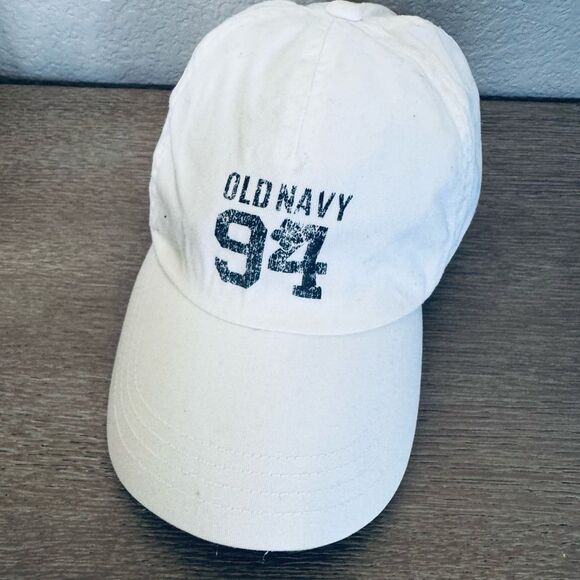 Vintage Old Navy Logo 94 White Baseball Cap Hat - Picture 1 of 4